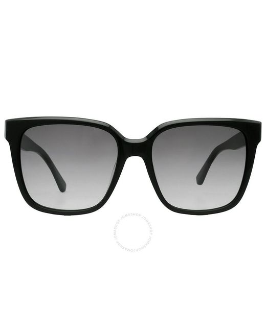 Calvin Klein Black Grey Gradient Square Sunglasses Ck21530s 001 55