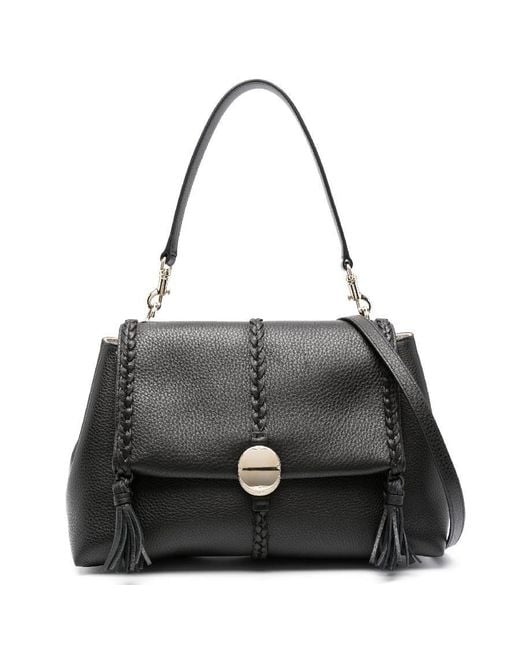 Chloé Black Soft Leather Penelope Shoulder Bag