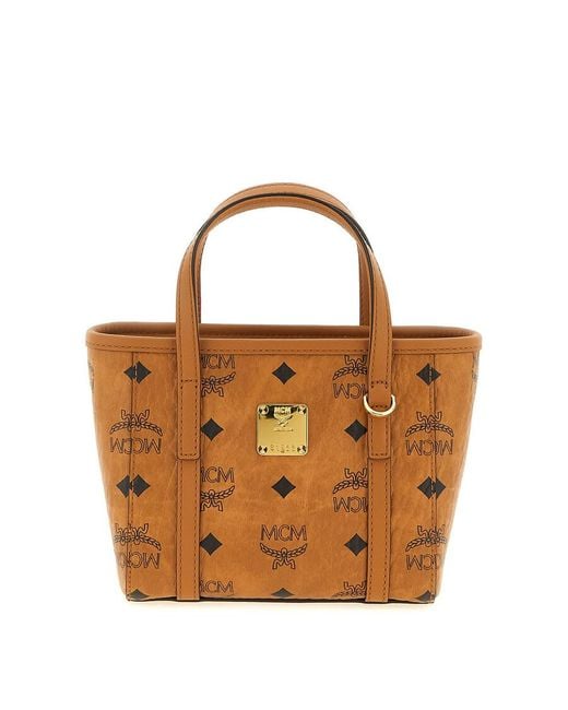 MCM Brown Toni X-Mini Shopping Bag