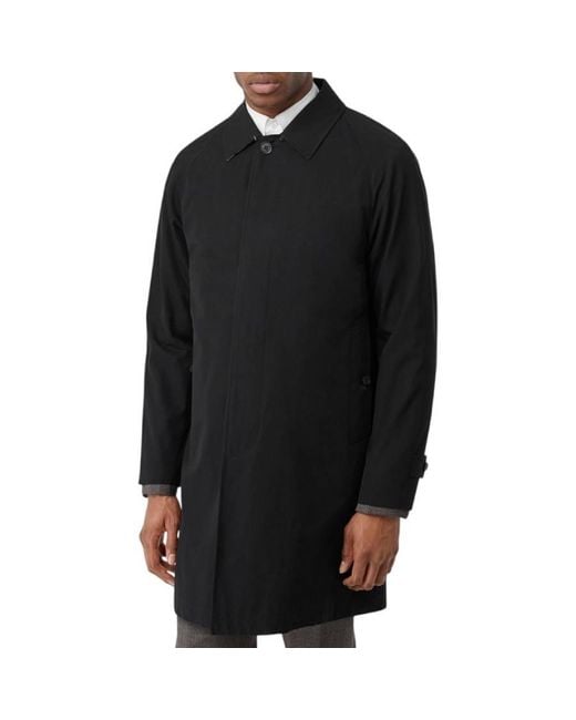 Burberry Black The Camden Gabardine Car Coat, Brand Size 46Sf (Us for men