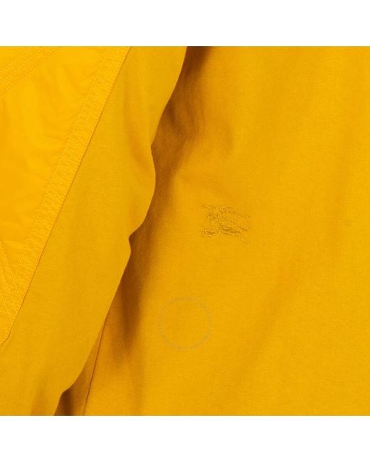 Burberry Yellow Panelled Fine-Knit Jumper for men