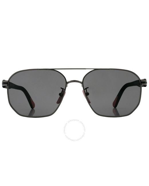 Moncler Gray Flaperon Smoke Navigator Sunglasses Ml0242-h 08a 56 for men