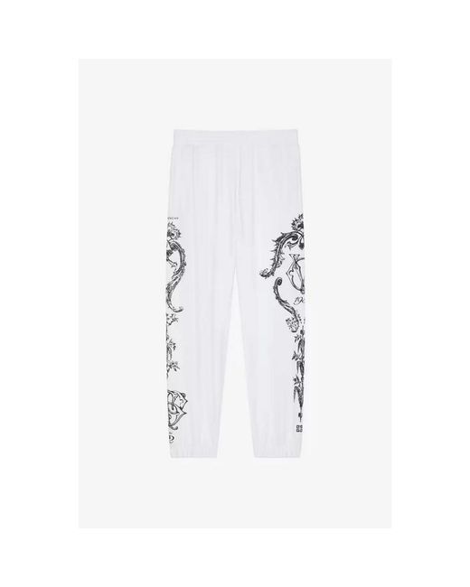 Givenchy White Casual Sweatpant W/ Elasticated Bottom for men