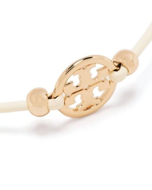 Tory Burch Metallic Miller Logo Plaque Slider Bracelet