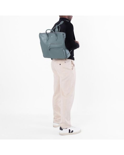 Montblanc Green Pewter Soft 24/7 Tote Bag
