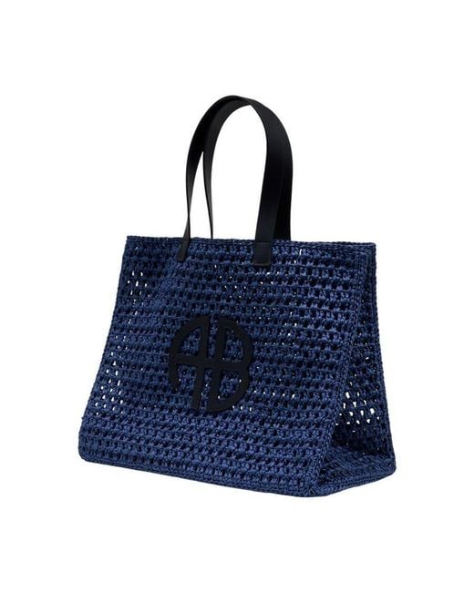 Anine Bing Blue Rio Tote Bag