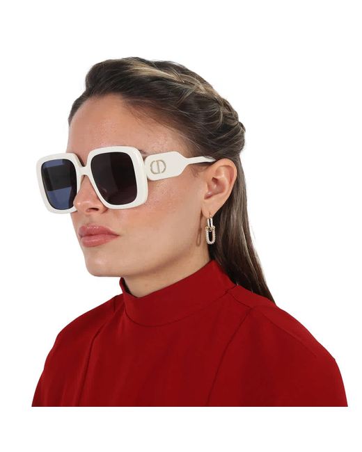 Dior Bobby Blue Square Sunglasses Cd40085u 25v 55