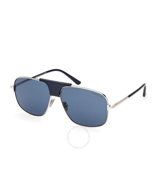 Tom Ford Blue Tex Navigator Sunglasses Ft1096 16v 62 for men