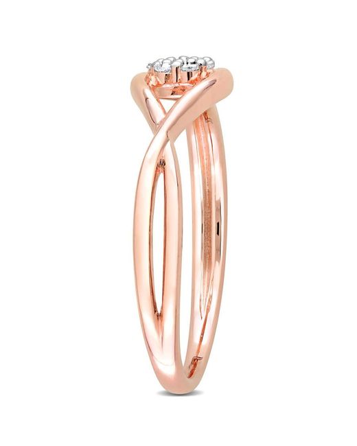 Amour Pink Diamond Accent Infinity Promise Ring