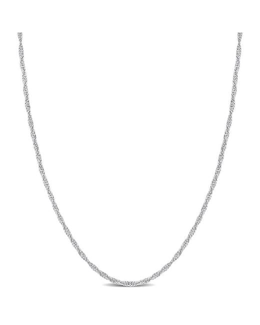 Amour Metallic Singapore Chain Necklace