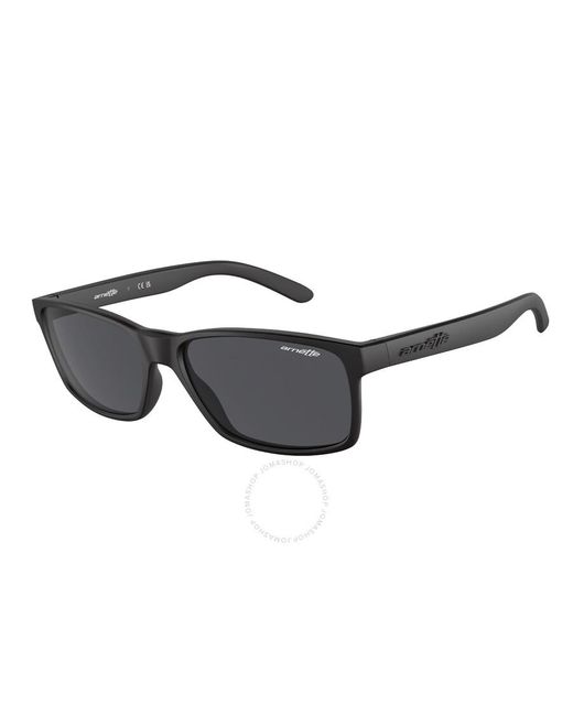 Arnette Black Grey Rectangular Sunglasses An4185 44787 59 for men