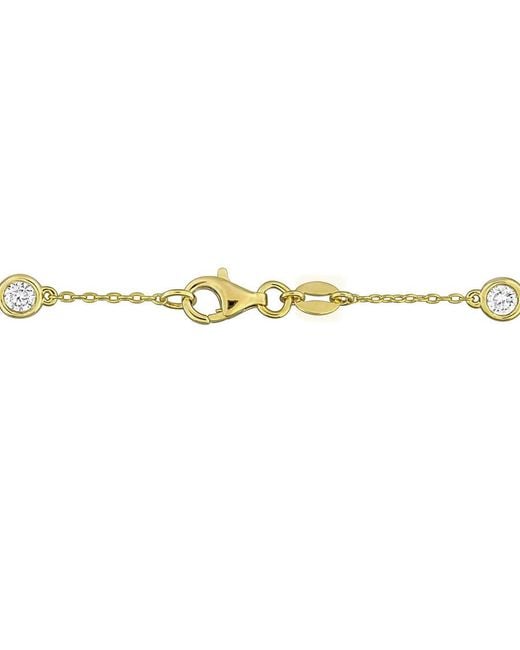 Created Forever Metallic 3/4Ct Tw Lab-Grown Diamond Station Bracelet