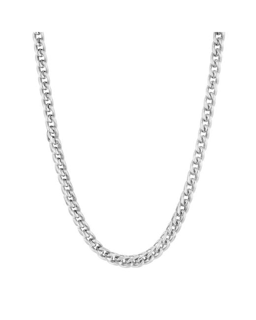 Robert Alton Metallic Stainless Steel 4Mm Franco With Fancy Mechanical Clasp Chain for men