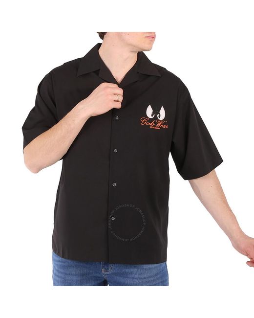 Gcds Black Daffy Duck Bowling Shirt for men