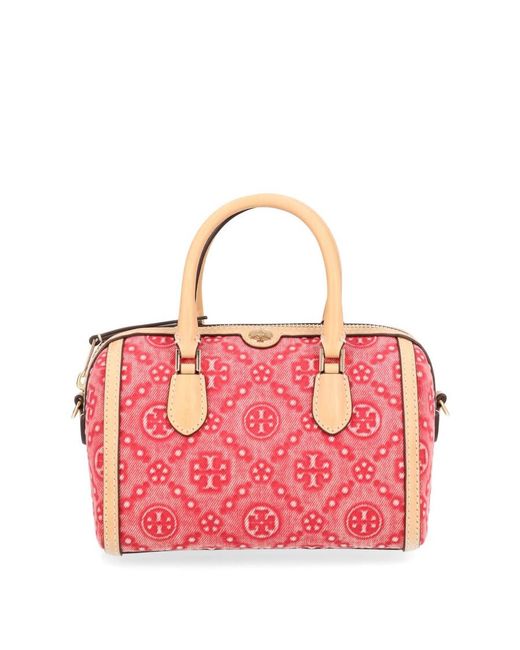 Tory Burch Pink T-Monogram Bag Small