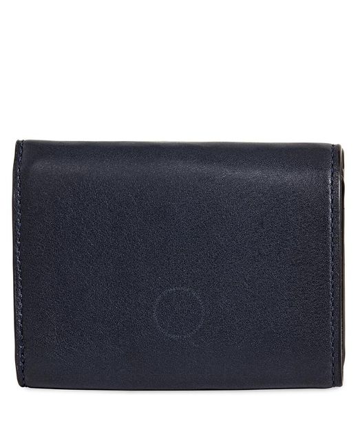 COACH Blue Saddle Trifold Origami Coin Wallet