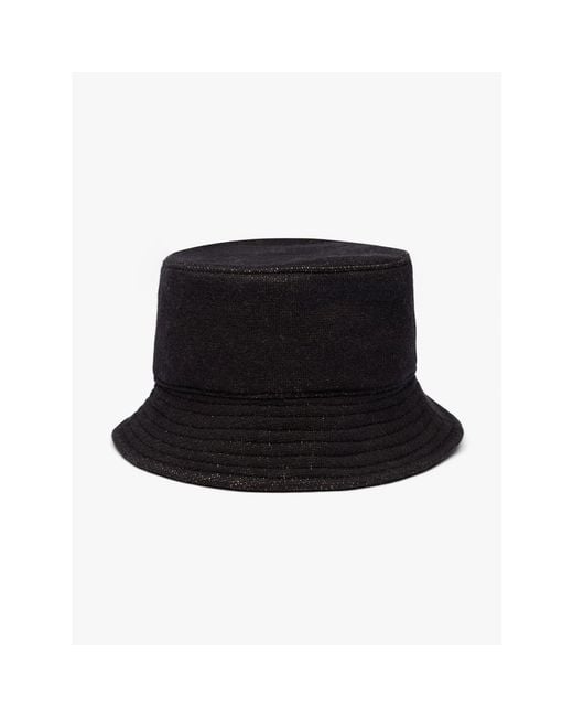 Rhude Black Script Bucket Hat for men