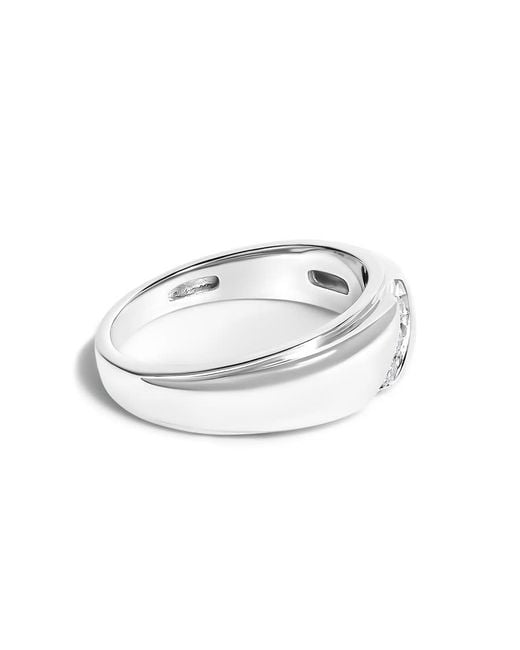 Haus of Brilliance White 925 Sterling 1/6 Cttw 3 Stone Diamond Band Ring (H-I Color, I1-I2 Clarity) for men