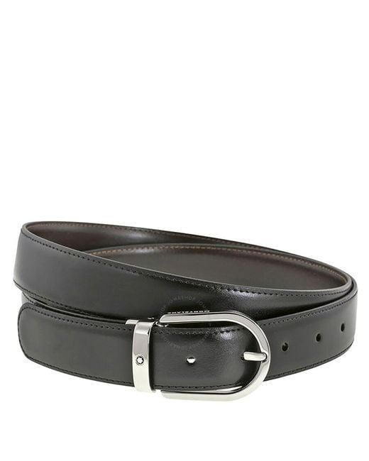 Montblanc Black Reversible/ Leather Belt 128135 for men