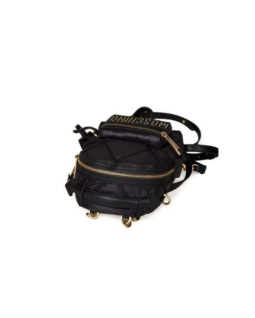 Moschino Black Quilted Polyamide Backpack for men