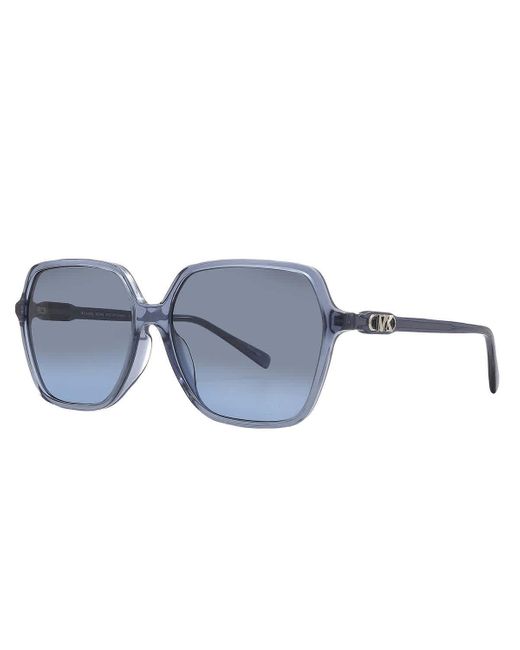 Michael Kors Jasper Blue Gradient Square Sunglasses Mk2196f 39568f 60