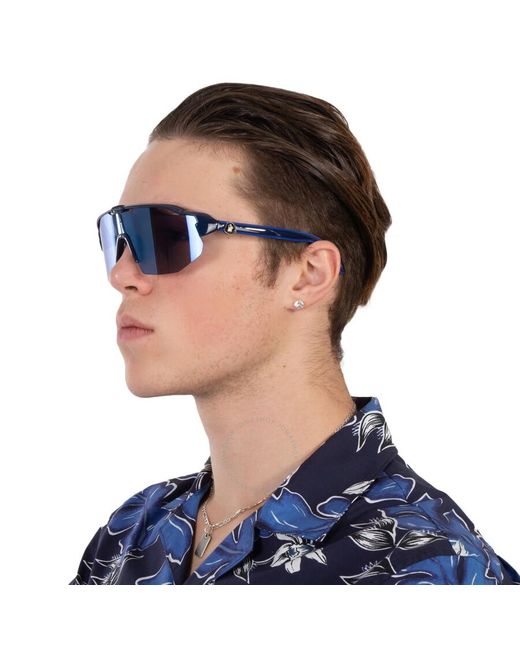 Moncler Blue Shield Sunglasses Ml0271-k 90x 00 for men