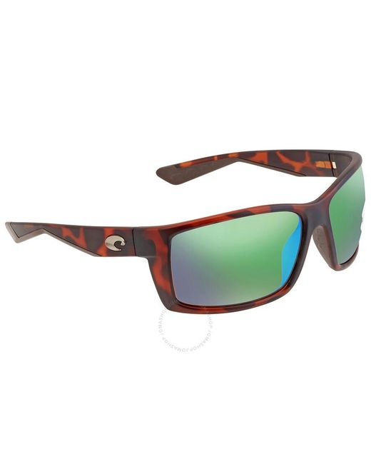 Costa Del Mar Reefton Green Mirror Polarized Glass Sunglasses Rft 66 Ogmglp 64 for men