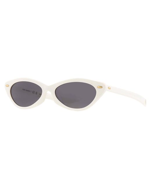 Tory Burch White Miller Cat-eye Sunglasses