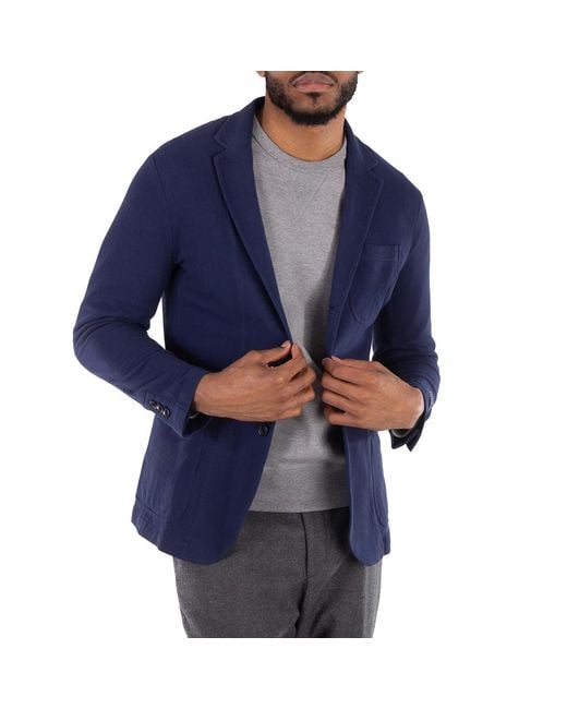 Polo Ralph Lauren Blue Glenplaid Modern Fit Mesh Blazer for men