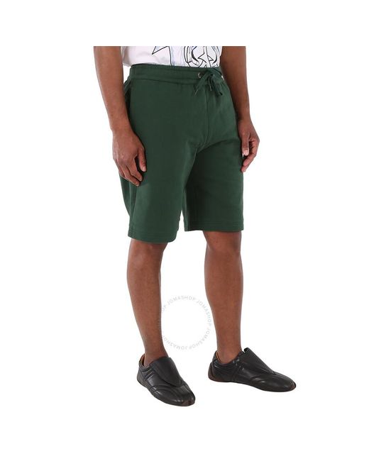 Burberry Green Dark Pine Jorden Drawstring Shorts for men