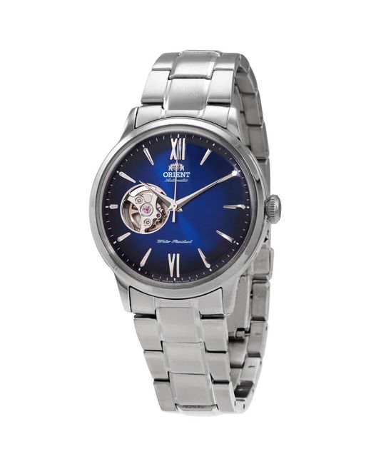 Orient Metallic Bambino Automatic Blue Dial Watch for men