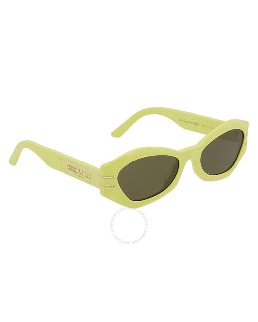 Dior Yellow Green Geometric Sunglasses Signature B1u 66c0 55