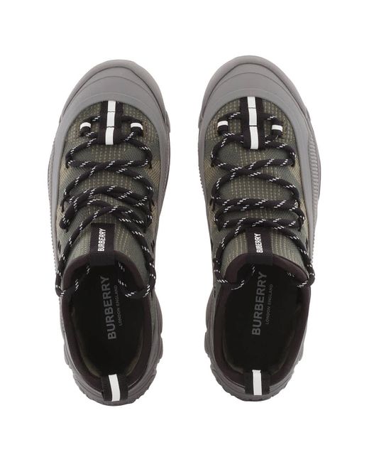 Burberry Black Kids Mini Arthur Knitted Low-top Sneakers for men