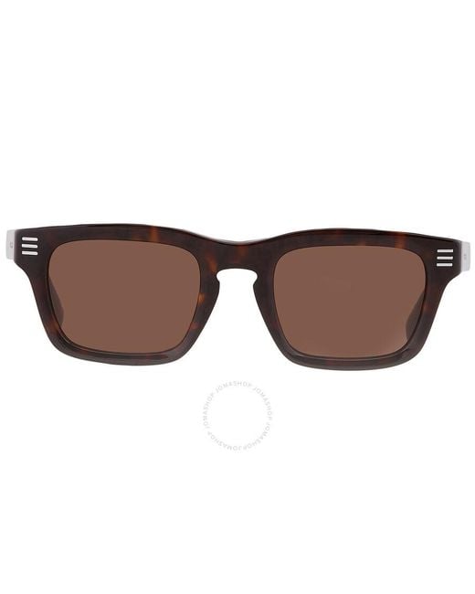 Burberry Dark Brown Rectangular Sunglasses Be4403f 300273 51 for men