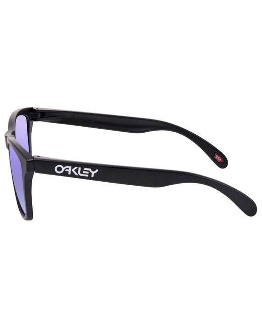 Oakley Blue Frogskins Prizm Violet Square Sunglasses Oo9013 9013h6 55 for men