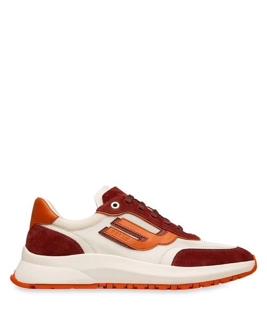 Bally Red Demmy-T Outline Low-Top Sneakers, Brand Size 6 Us for men