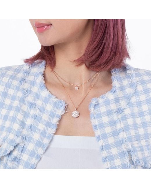 Swarovski Metallic Meteora Layered Pendant