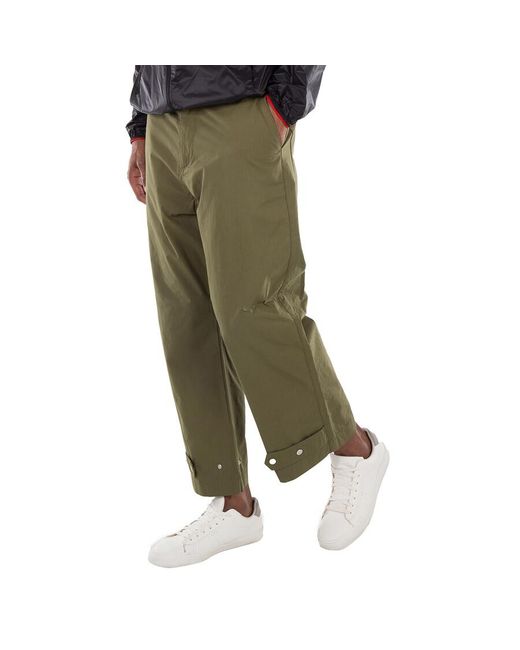 Moncler Green Technical Utility Pants for men