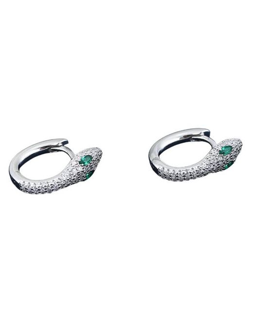 Apm Monaco Blue Kaa Sterling Hoop Earrings
