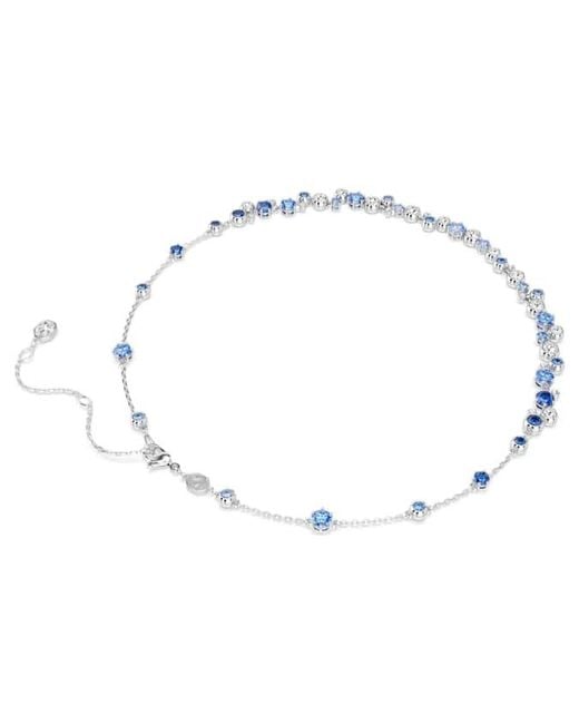 Swarovski Metallic Constella Rhodium Plated Crystal Necklace for men
