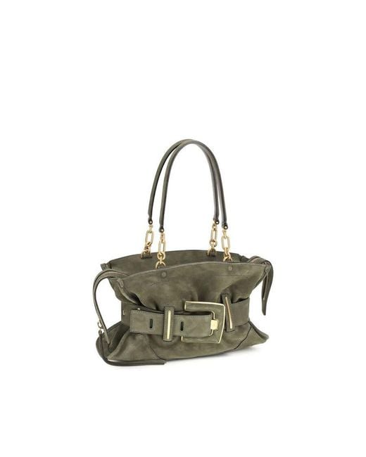 Balmain Gray Anthem Shoulder Bag