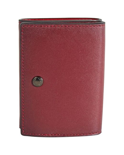 COACH Red Ladies Colorblock Origami Coin Wallet