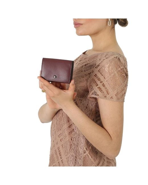 COACH Red Ladies Colorblock Origami Coin Wallet