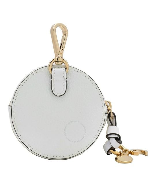 Chloe Crystal Alphabet Coin Purse in Metallic Lyst