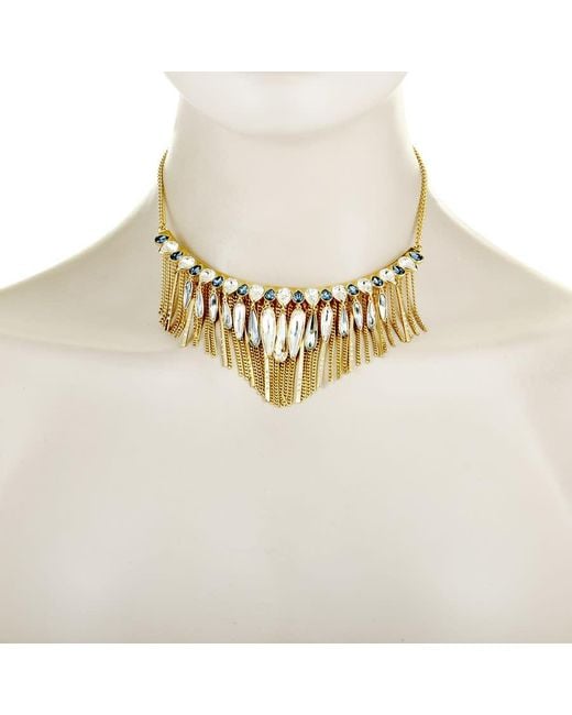 Swarovski Metallic Gipsy Plated Crystal Necklace