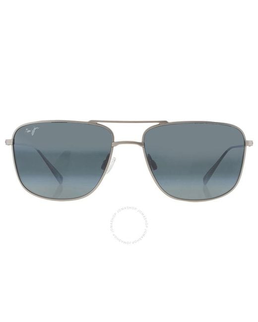 Maui Jim Gray Mikioi Neutral Grey Navigator Titanium Sunglasses 887-17 54 for men