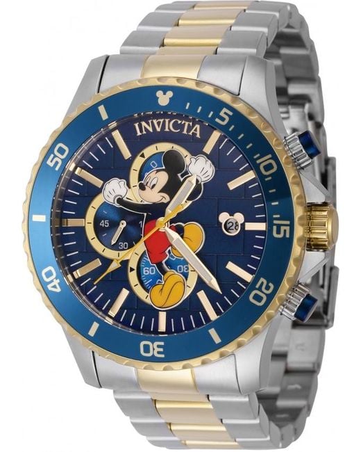 Invicta Blue Disney Limited Edition Mickey Mouse Chronograph Quartz Watch for men