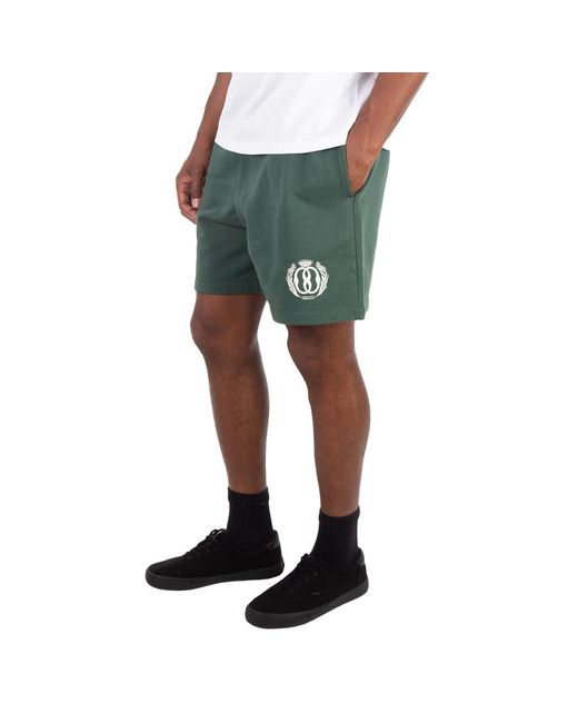 Bally Green Logo Print Track Shorts for men