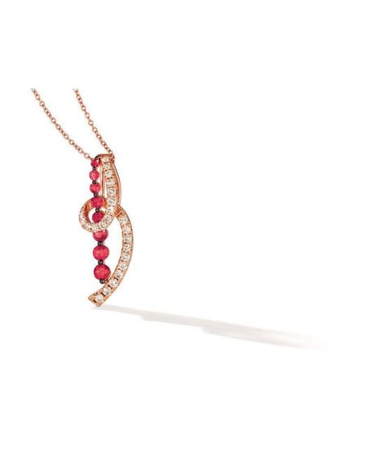 Le Vian White Ladies Passion Ruby Necklaces Set