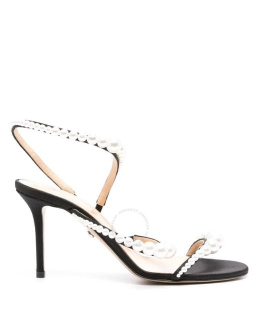 Mach & Mach Metallic Sirene Strappy Pearl Sandals, Brand Size 38 Us